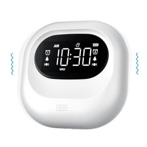 Mesqool Réveil Vibrant pour Les Gros Dormeurs, Réveil avec Batterie Rechargeable, Vibration Réglable, sans Fil, Double Alarme, Rétroéclairage, Réveil Numérique Portable de Voyage pour Malentendants (mesqool, neuf)