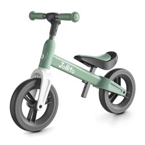 JOLLITO Draisienne pour Tout-Petits, Montez sur des Jouets Pendant 18 Mois, Cadeaux pour Filles et Garçons, Vélo d'entraînement Léger sans Pédale avec Roue De 9 Pouces (Green) (Jollito Kids, neuf)