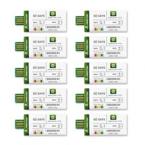 Freshliance Enregistreur de Température USB avec 30000 lectures, Enregistreur de Température à usage unique avec le rapport PDF/CSV, Couverture de haute précision 60 jours 10 paquet, Fresh Tag 1 (Everyoungwire, neuf)