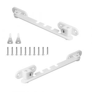 HASLED Sécurité Fenêtre Réglable - 2 Pièces Bloque Fenêtre avec Clé - Entrebâilleur 5 Positions pour PVC et Aluminium - Protection Enfant et Animal sans Percage (HASLEDD, neuf)