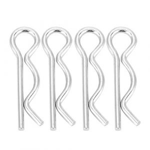 Goupille, Galvanisé de fer Type R Goupille à Goupille Clips Ressort Clips Épingle à Cheveux Zingué Plaques de Retenue 1.6/1.8/2/2.5mm(2.5 * 45mm（10pcs）) (Simangy, neuf)