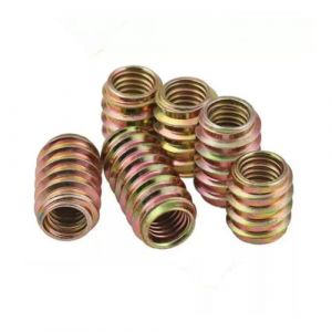 Lot de 50 écrous à visser M6 x 20 mm,douilles à visser en bois,inserts filetés en bois en fer galvanisé pour meubles en bois,clés à vis en bois droites (Starlight66, neuf)