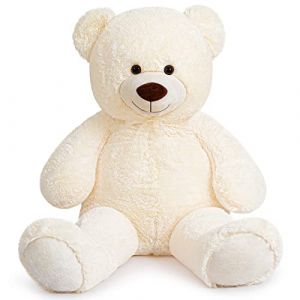 Yeqivo Ours en Peluche Géant Grand Ours en Peluche en Peluche pour Petite Amie Enfants Noël Saint Valentin (Blanc-2,XL) (Yeqivo Store, neuf)