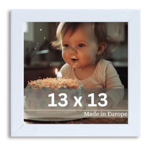 Victor Cadre Photo Klee 13x13 cm en Blanc - Simple et Moderne en Bois - Châssis pour l'image 13x13 (Victor_Store, neuf)