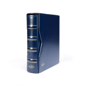 Leuchtturm 313617 Album numismatique Numis Classic - avec Cassette de Protection & 5 Pochettes pour pi&egrave;ces de Monnaie de &Oslash; 44, 34, 25, 17 mm - Bleu (Prophila Handelsgesellschaft mbH, neuf)