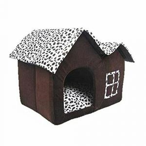 Niche pour animal domestique Jysport - Haut de gamme - Nid chaud pour chien ou chat - Marron caf&eacute; - Point d'onde (ssssushangmao, neuf)