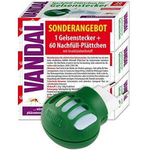 Vandal Gelsenstecker & 60 (3x20) Nachf&uuml;ll-Pl&auml;ttchen (EmiliaKunterbunt, neuf)