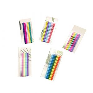 Baluue 50pièces Clips à Cheveux Arc-ciel Métal Barrette Style Bobbies Colorées Pour Coiffures Variées (Fortune Luck, neuf)