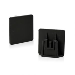 Pack de 2 Clips Adhésifs pour Télépéage, Support de Fixation Removable pour Voiture, en Plastique Noir, Taille 3x3 cm, Adhésif Double Face Ultra-Résistant, Idéal pour Pare-Brise et Tableau de Bord (YuChuJi, neuf)