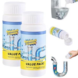 D&eacute;boucheur Pro, Sink and Drain Cleaner, D&eacute;boucheur Canalisation Puissant pour &Eacute;vier, Salle de Bains, WC et Siphons, Nettoyant Rapide contre Cheveux et Graisses (2 bouteille) (xiangyangshipingqiaoweishangmaoyouxiangongsi, neuf)