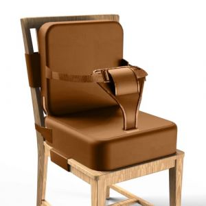 Rehausseur Chaise Enfant,Rehausseur De Chaise Bebe,Coussin Rehausseur Chaise Enfant,Brun,Extension à Lacets,Convient Aux Enfants âGéS De 3 à 12 Ans (zheer, neuf)