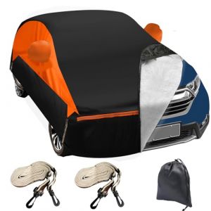 B&acirc;che Voiture Ext&eacute;rieur pour VW Golf MK5 MK6 MK7 MK8, Housse Protection Voiture 100% &Eacute;tanche Respirante Anti UV Soleil Protection Contre la gr&ecirc;le avec Zip et Doublure en Coton (divinge, neuf)
