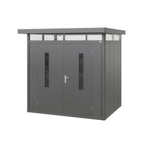 GFP Primeyard Abri de Jardin en m&eacute;tal 228x180x231 cm Armoire de Jardin Anthracite (INTENT24, neuf)