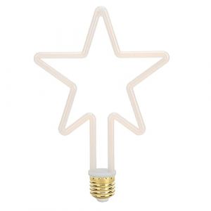 Garosa Ampoule Décorative à LED Ampoule en Forme D'étoile à Cinq Branches E27/2700K 8W Lampe à étoile à 5 Branches 220-240V pour Lampe D'ambiance de Restaurant Intérieur Festif Lumière Chaude (Amoq313, neuf)