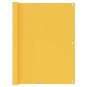 vidaXL Ecran de Balcon Brise-Vue Brise-Vent de Jardin Ecran de Protection Ecran d'Intimité Confidentialité Extérieur Jaune 120x600 cm Tissu Oxford (vidaXL FR, neuf)