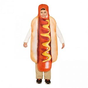 Wudaizhi Cosplay Accessoires De D&eacute;guisement Adultes Enfants Dr&ocirc;le 3D Saucisse Hot Dog Costumes Une Pi&egrave;ce Carnaval Habiller F&ecirc;te Unisexe (NAIXUE-FR, neuf)
