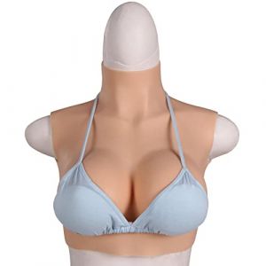 MOTLEYBEAN Formes de Seins en Silicone Faux Seins B-G Cup Plaque Mammaire en Silicone Faux Plaque Mammaire pour Travesti Transgenre Cosplay (Couleur Nue-Remplissage en Silicone, D Coupe) (MOTLEYBEAN-FR, neuf)