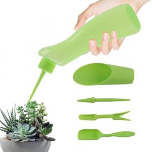 Sghtil Lot de 5 flacons d'arrosage &agrave; presser pour succulentes | 500 ml Arrosoir pour succulentes | Bouche pointue, t&ecirc;te incurv&eacute;e, pot &agrave; goutte (hinetinly, neuf)