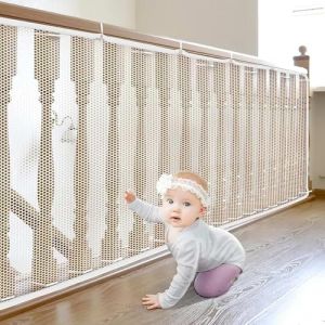 Filet Securite Escalier,Filet Protection Enfant,Filet S&eacute;curit&eacute; Enfant,Filet Protection Balcon,Barriere Filet Securite Escalier,Filet Protection Anti-Chute pour Escaliers,Cl&ocirc;ture Protection (2mx0.79m) (QiaoQiHOUSE, neuf)