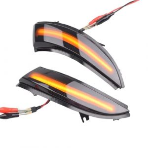 CWDQYNLG Rétroviseur Latéral Clignotant pour Captur pour Kaptur 13-16 pour Clio IV MK4 13-18 pour Zoe Clignotant Dynamique LED Rétroviseur Indicateur séquentiel Clignotant Lampe (shixuebaihuo, neuf)