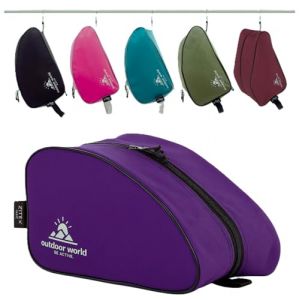 Outdoor World Sac de rangement de chaussures et bottes en polyester 600D r&eacute;sistant &agrave; l'eau pour randonn&eacute;e, marche, football, rugby, golf et gym &ndash; Convient jusqu'&agrave; la taille 48 &ndash; Large ouverture zipp&eacute;e (Outdoor World Be Active, neuf)