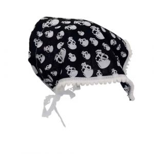 Bandeau tête de mort en dentelle imprimé léopards couvre-chefs pour l'extérieur motif imprimé papillon créatif écharpe de cheveux d'Halloween (xiangqianjia, neuf)