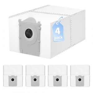 PeakLife 4 Sacs &agrave; Poussi&egrave;re pour Ecovacs DEEBOT T50 Omni, X9 Pro Omni, X8 Pro Omni, T80 Omni, Accessoires pour Aspirateur Robot X8 Omni, T30C Pro Omni, Grande Capacit&eacute; de 3 Litres pour T50 Pro Omni (New Miao, neuf)