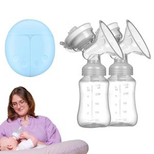 Syengery Tire-lait maternel, tire-lait portable,Tire-lait double &agrave; forte aspiration | Pompe &agrave; lait Portable mains libres, accessoires d'allaitement &agrave; faible bruit pour la maison (paodera, neuf)