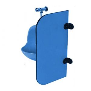 Panneau De S&eacute;paration D'urinoir 1 Protection Suppl&eacute;mentaire De La Vie Priv&eacute;e S&eacute;parateur D'&eacute;cran De Protection des Toilettes pour Les &Eacute;coles/centres Commerciaux, Imperm&eacute;able, Mural (Couleur : Blue, T (LSX store, neuf)