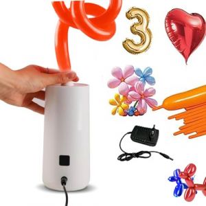 Pompe Électrique Ballon pour Ballons Animaux,Gonfleur Electrique Ballons de Modélisation Magiques,Pompe à Ballon pour Ballon,Balle de Bobo,Balle de Yoga,Ballon de Magique,Sacs de Colonne d’Air (YF2019, neuf)