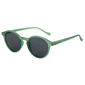ZENOTTIC Lunette de soleil polaris&eacute; R&eacute;tro Classique Ronde R&eacute;tro Lunettes de soleil UV400 Cadre Homme Femme (MojingTec123, neuf)
