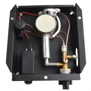 Ensemble brûleur 47 000 BTU pour chauffage de terrasse en verre, module de remplacement sans perçage supplémentaire avec kit d'assemblage de régulateur (A) (Livehomeshop, neuf)