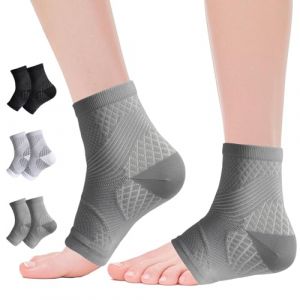 NuCamper Compression Chevillère, Attelle Cheville, Chevillere de Maintien Sport, Homme Femme, Chaussettes pour Fasciite Plantaire, Entorse, Arthrite, Tendon d'Achille, Douleurs Articulaires, Course (SKYEYEU, neuf)