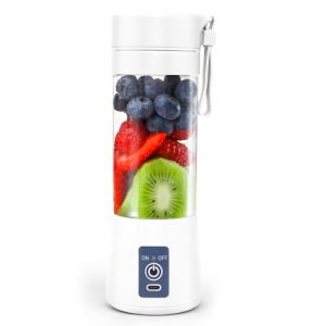 Mixeur Portable pour Smoothie - 380ML Mini Blender avec 6 Lames en Acier Inoxydable - USB Blender Smoothie pour Voyage, Cuisine - Mini Mixeur pour les Fruits, les Smoothies, les Milkshakes (BaiFu Seller, neuf)