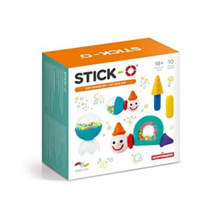 Stick-O Blocs de Construction magnétiques pour Enfants à partir de 1 an Jouets de Construction Jouets éducatifs avec Aimant Pop Friends Set pour Filles garçons Jouets Montessori 10 pièces (ClicsToys, neuf)