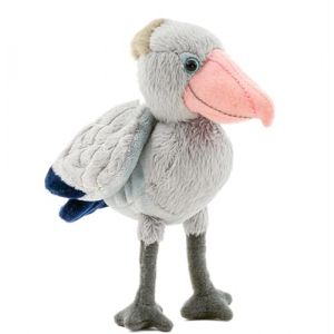 Tiny Heart Peluche Cigogne à Bec-en-Sabot Jouet en Peluche de Oiseau réaliste Bel Animal Cadeaux Mignons et Doux pour Enfants garçons et Filles Jouets Éducatif interactif Confortable Gris 10” (Tiny Heart EU Shop, neuf)