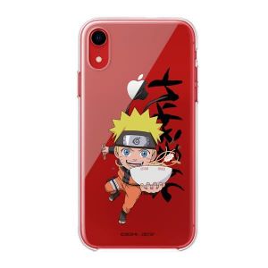 Coque pour iPhone XR Officiel Naruto, Baby Naruto Ramen pour prot&eacute;ger votre t&eacute;l&eacute;phone portable Coque en silicone transparent souple avec licence officielle (La Casa de Las Carcasas, neuf)