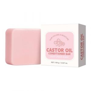 Shampoing solide &agrave; l'huile de ricin, apr&egrave;s-shampoing solide &agrave; l'huile de ricin, soin nourrissant et apaisant anti-frisottis, am&eacute;liore la texture et adoucit les cheveux secs et ab&icirc;m&eacute;s (guangzhouqiangxishangmaoyouxiangongsi, neuf)