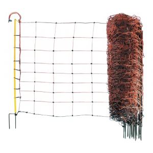 VOSS.farming Filet, Clôture Électrique, Clôture pour Moutons, Hauteur : 90 cm, Longueur : 50 m, 14 Piquets, Pointe Double (cloture-electrique-expert, neuf)