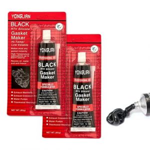 2x85g Pate a Joint Moteur,Joint Carter Huile Moteur,Silicone Haute Temperature,Carburateur Mastic en Silicone,D'étanchéité du Service du Moteur Silicone,Plage de Température -60 °C à 320 °C (Noir) (Genius panda, neuf)