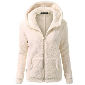 Vetement Femme Hiver Veste Polaire à Capuche Zippé à Manche Longue Pull Avce Poche Manteau Chic Et Elegant Chaud Sweat Pas Cher Hoodie Y2K, Polaire Veste Femme, Sweat à Capuche Chaud Laine Zippé Tops (⭐⭐⭐⭐⭐5.0 Zhiyao, neuf)