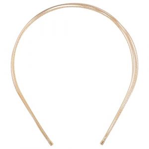 GOOHOCHY Bandeau M&eacute;tallique Multicouche Fin pour Femme, Cerceau &agrave; Cheveux &Eacute;l&eacute;gant en M&eacute;tal Dor&eacute;, Accessoire Coiffure pour F&ecirc;te et Mariage, D&eacute;coration Cheveux Femme et Fille (ZXia, neuf)