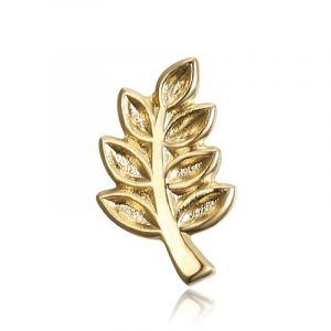 BOBIJOO Jewelry - Pins acacia Franc-Ma&ccedil;on 10mm Or (ANGELYK, neuf)