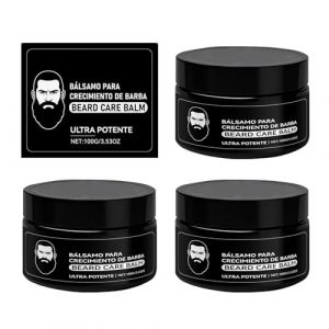 Baume stimulant ultra puissant pour la barbe, soin pour la barbe des hommes, pour la croissance de la barbe, baume ultra puissant pour la croissance de la barbe, hydrate et renforce la barbe (3) (blmcoos(敢跟必干), neuf)