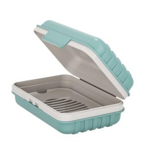 worien 1 PCS Porte-Savon, Porte-Savon, Support pour Savonnette de Douche, &Eacute;tui &agrave; Savon en Plastique avec Couvercle pour la Salle de Sport, Bo&icirc;te &agrave; Savon de Voyage (feixixianyunxianjiexinxikejiyouxiangongsi, neuf)