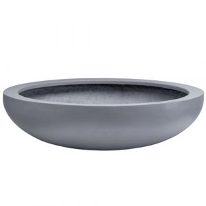 VIVANNO Bac à Plantes Bac à Fleurs Bac décoratif en Fibre de Verre Plana Design béton Gris (43x11 cm) (AE Trade, neuf)