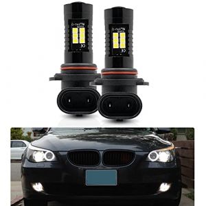 NSLUMO Ampoules antibrouillard, ampoule LED Hb4 pour BM E60 E61 E46 E39 E90 E91 HB4 9006 LED antibrouillard 2x xénon blanc Canbus Bimmer antibrouillard ampoules HB4 LED ampoule antibrouillard (Nslumo Autolight, neuf)