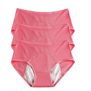 YUBDBFKAI Culotte Anti Fuite urinaire Femme Lavable,3Pcs Culotte Fuite urinaire Femme,Culotte Fuite urinaire Femme Lavable,Respirant Lavable &Eacute;tanche,Incontinence urinaire Femme,H,L (qigaoouzhoubaodan, neuf)