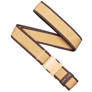 Arcade Carto Ceinture stretch fine A2, Sable/marron moyen, taille unique (Arcade Belts Europe, neuf)