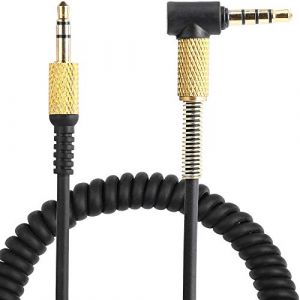 POFET Câble audio de rechange pour casque Marshall Major II 2 avec contrôle du volume du microphone à distance pour casque, ordinateur portable, smartphones (POFET EU, neuf)